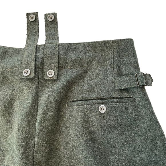 WWII German M43 Field Wool Trousers Pants Men’s 34” Waist WW2 - Picture 8 of 13
